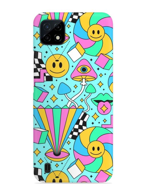 Trippy Rainbow 60S Snap Case for Realme C20 Zapvi