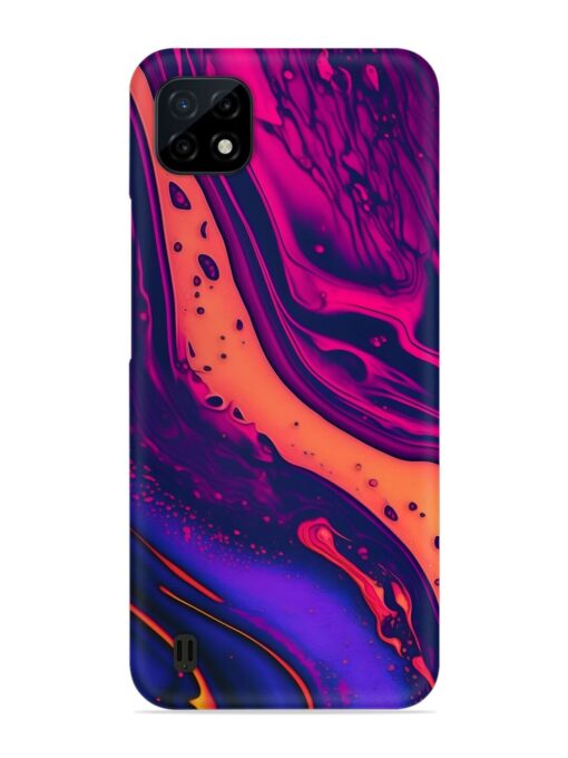 Fluid Blue Pink Art Snap Case for Realme C20 Zapvi