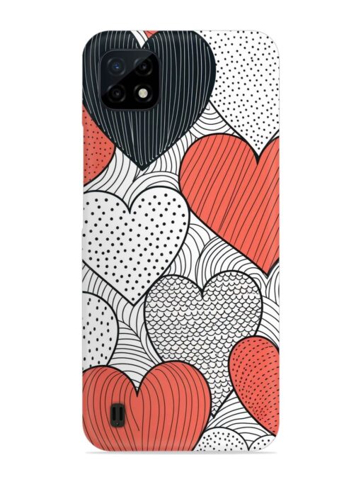 Girly Heart Seamless Snap Case for Realme C20 Zapvi