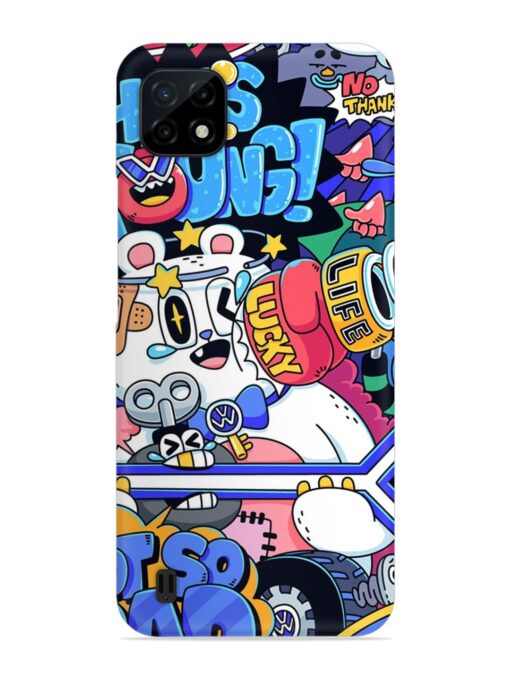 Universal Doodle Snap Case for Realme C20 Zapvi