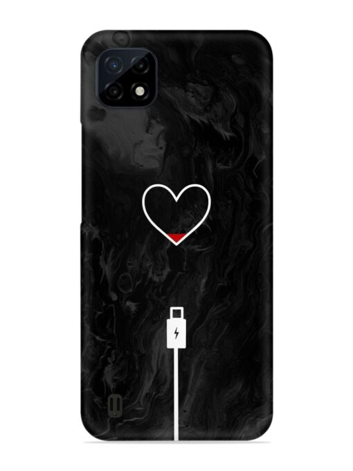 Heart Charging Vector Snap Case for Realme C20 Zapvi