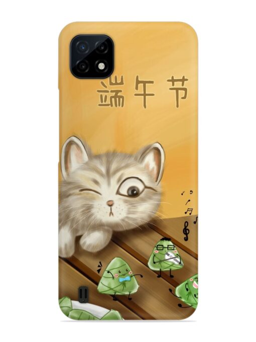 Cat Scorpion Dancing Snap Case for Realme C20 Zapvi