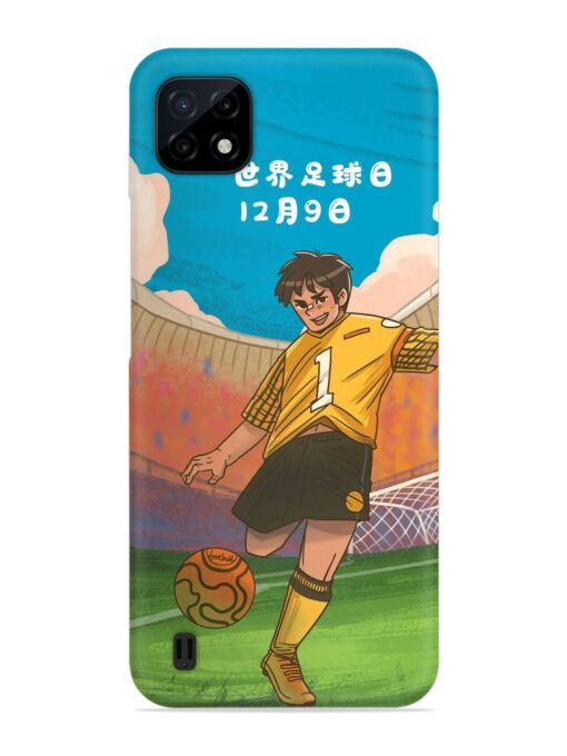 Soccer Kick Snap Case for Realme C20 Zapvi