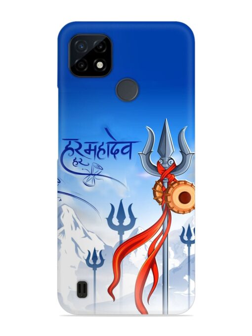 Har Har Mahadev Trishul Snap Case for Realme C21 Zapvi