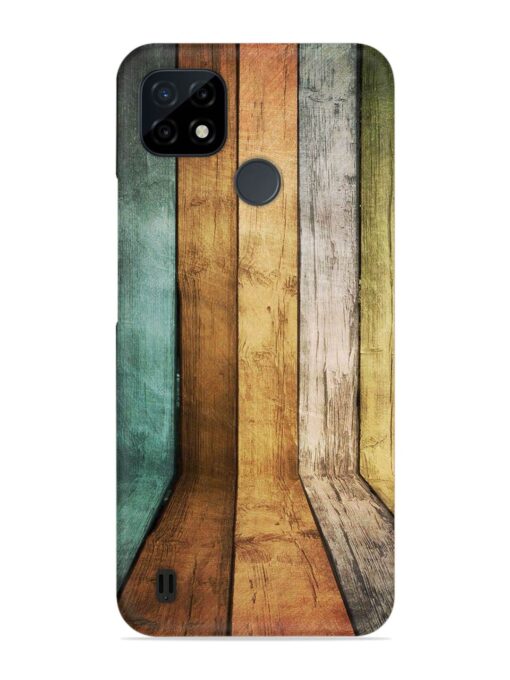 Wooden Realistic Art Snap Case for Realme C21Y Zapvi