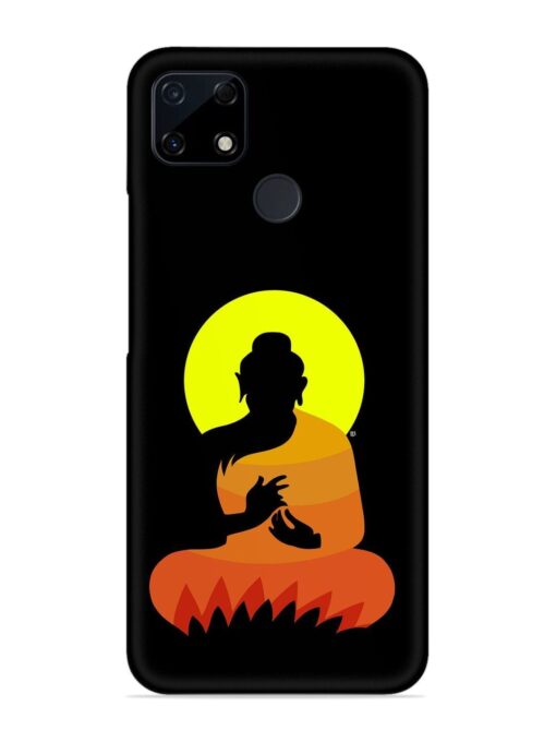 Buddha Art Black Snap Case for Realme C25S Zapvi