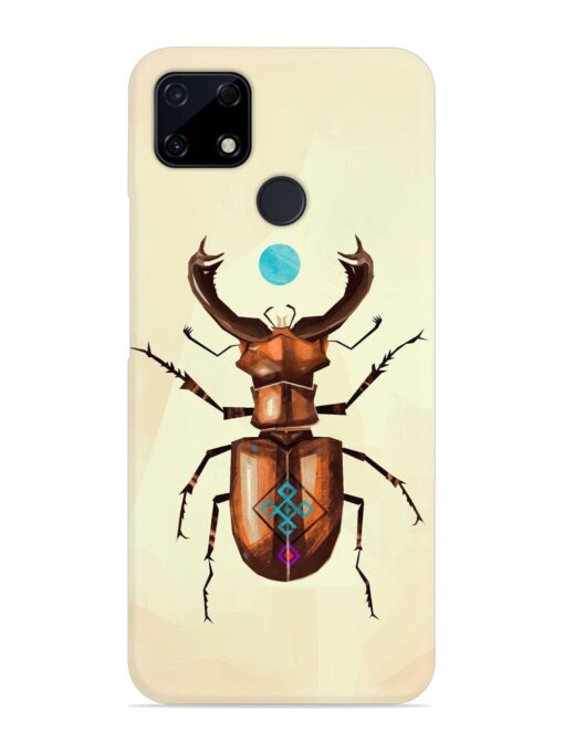 Stag Beetle Vector Snap Case for Realme C25S Zapvi