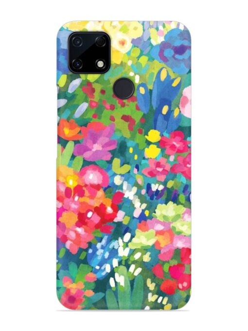 Watercolor Flower Art Snap Case for Realme C25S Zapvi