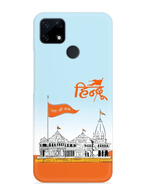 Ram Mandir Hindu Snap Case for Realme C25S Zapvi