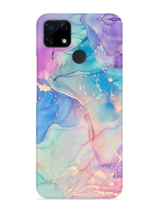 Alcohol Ink Colors Snap Case for Realme C25S Zapvi