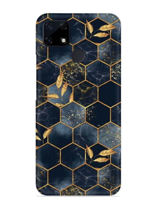 Marble Hexagon Seamless Snap Case for Realme C25S Zapvi