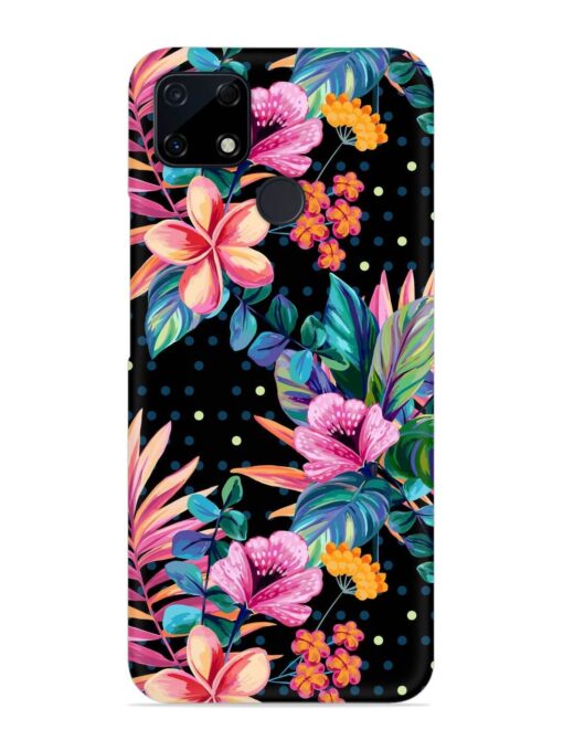 Seamless Floral Pattern Snap Case for Realme C25S Zapvi