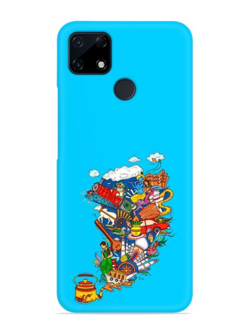 Vector Design Indian Snap Case for Realme C25S Zapvi