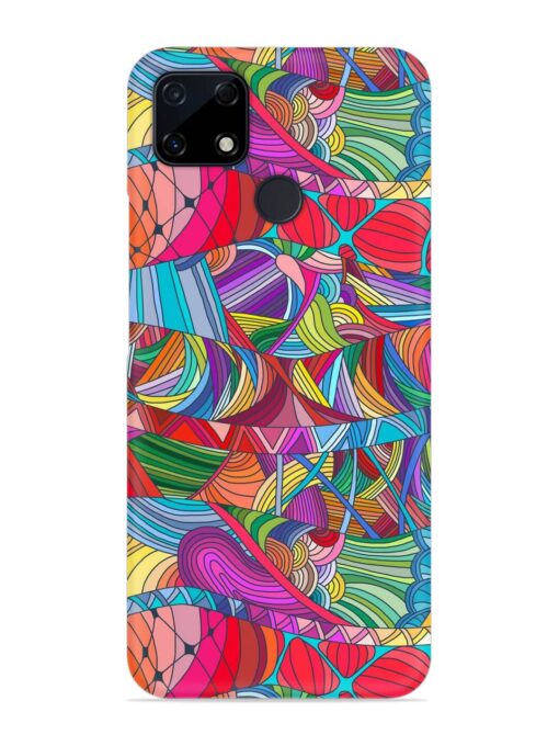 Seamless Patterns Hand Drawn Snap Case for Realme C25S Zapvi