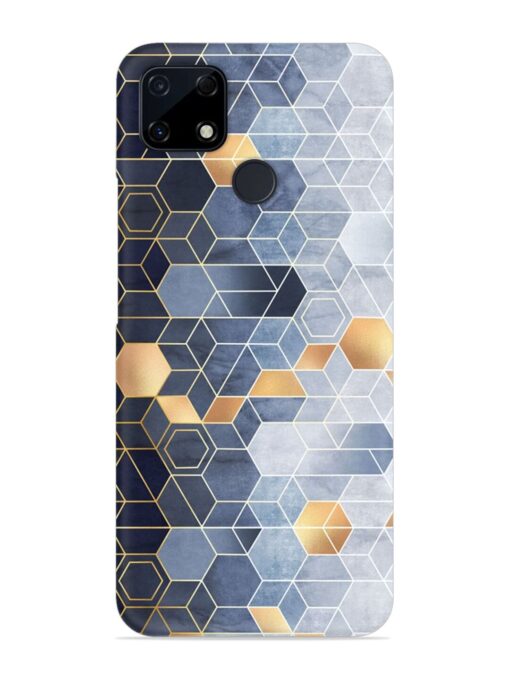 Geometric Abstraction Hexagons Snap Case for Realme C25S Zapvi