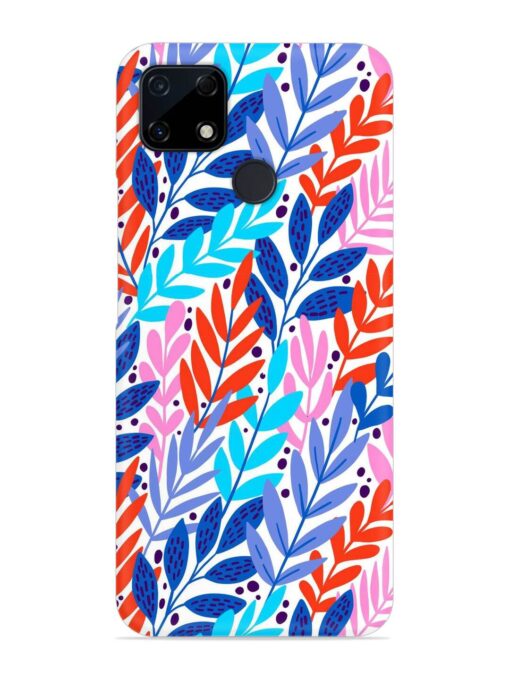 Bright Floral Tropical Snap Case for Realme C25S Zapvi