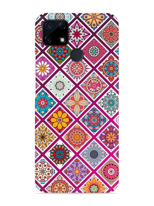 Seamless Tile Pattern Snap Case for Realme C25S Zapvi