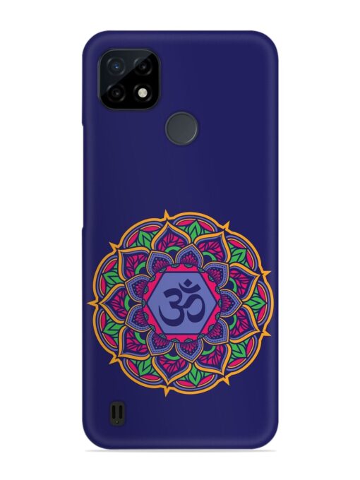 Om Mandala Art Blue Snap Case for Realme C25Y Zapvi