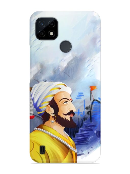 Shivaji Maharaj Color Paint Art Snap Case for Realme C25Y Zapvi