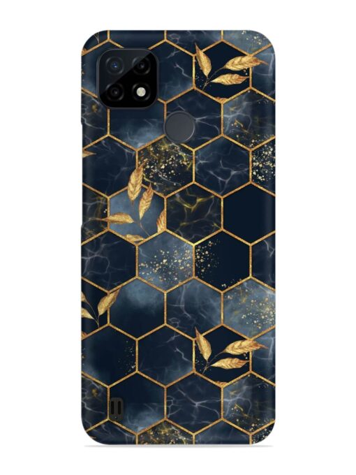 Marble Hexagon Seamless Snap Case for Realme C25Y Zapvi