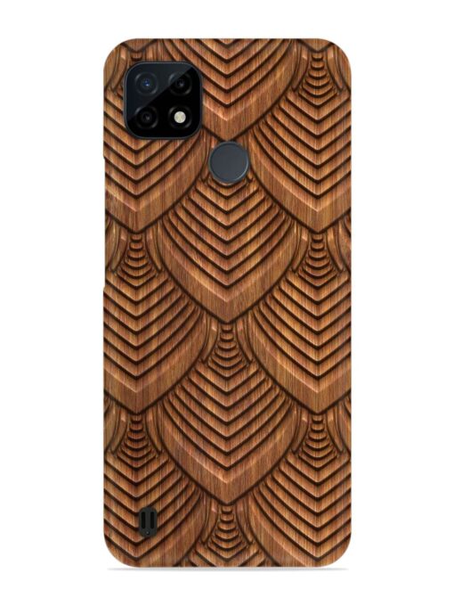 Carved Pattern On Snap Case for Realme C25Y Zapvi