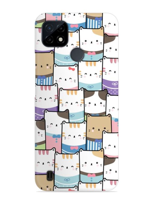 Cute Adorable Cat Snap Case for Realme C25Y Zapvi