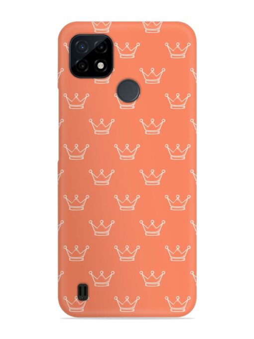 Hand Drawn Crown Snap Case for Realme C25Y Zapvi