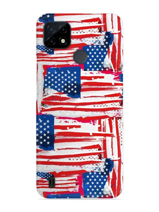 Usa Flag Seamless Snap Case for Realme C25Y Zapvi