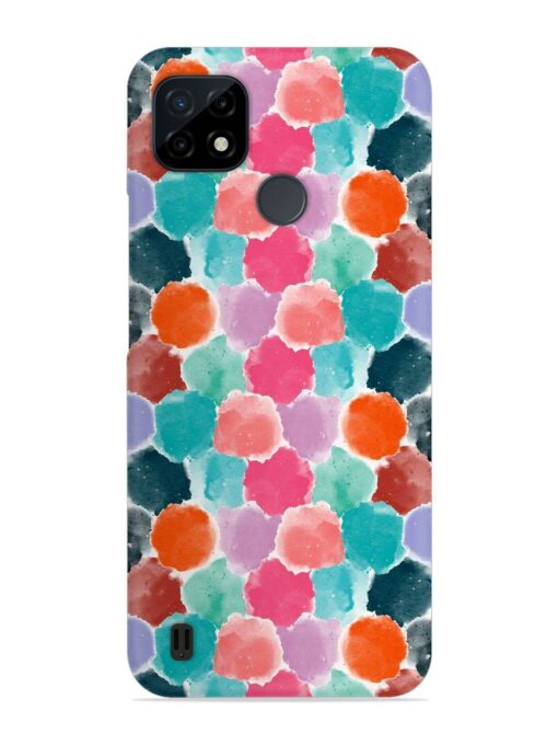 Colorful Seamless Pattern Snap Case for Realme C25Y Zapvi