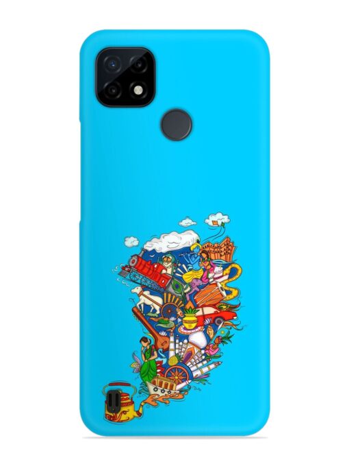 Vector Design Indian Snap Case for Realme C25Y Zapvi