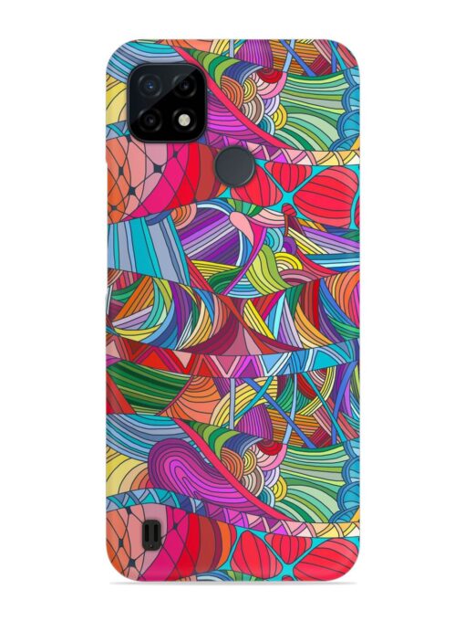 Seamless Patterns Hand Drawn Snap Case for Realme C25Y Zapvi