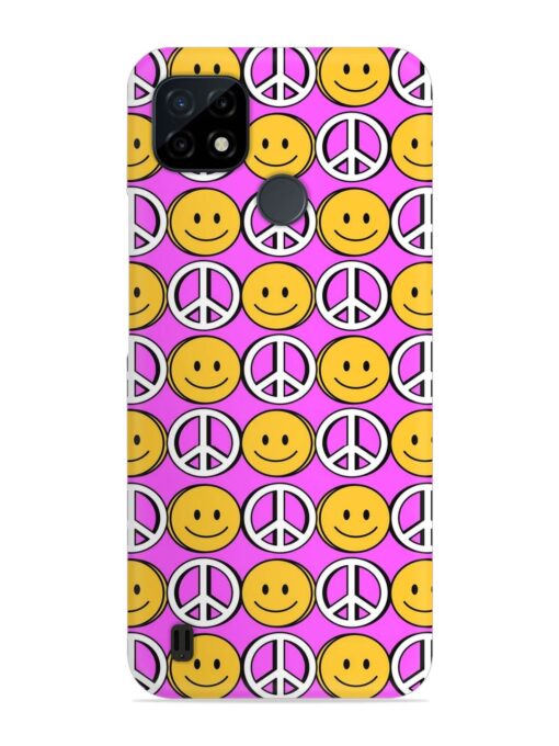 Smiley Face Peace Snap Case for Realme C25Y Zapvi