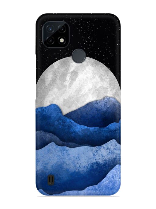 Full Moon Mountain Vector Snap Case for Realme C25Y Zapvi