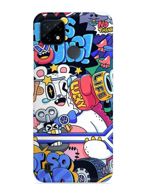 Universal Doodle Snap Case for Realme C25Y Zapvi