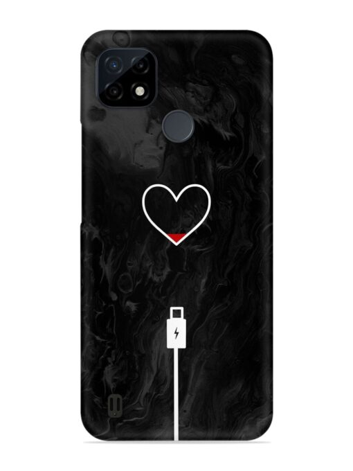 Heart Charging Vector Snap Case for Realme C25Y Zapvi