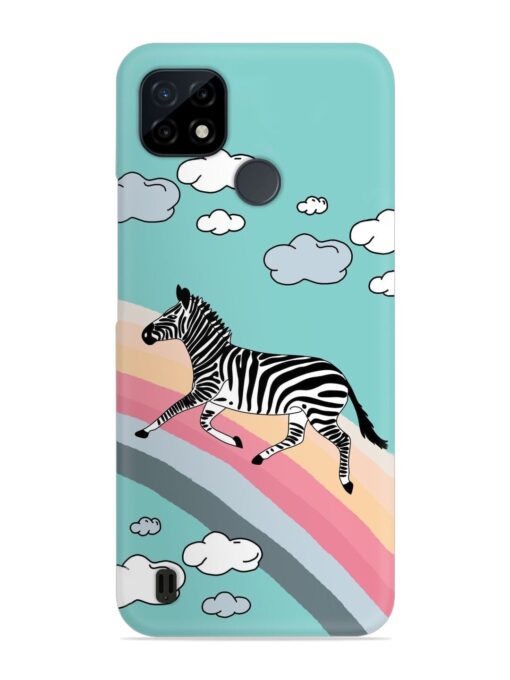 Running Zebra Snap Case for Realme C25Y Zapvi