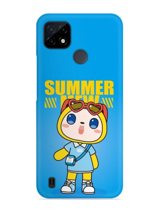 Summer Mew Cartoon Snap Case for Realme C25Y Zapvi