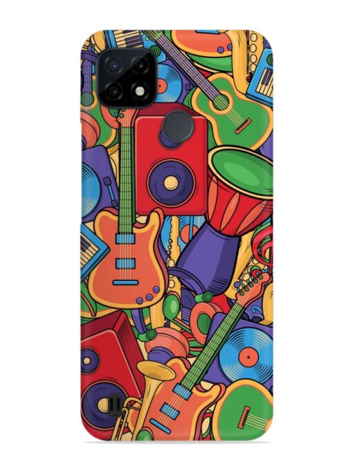 Colorful Music Art Snap Case for Realme C25Y Zapvi