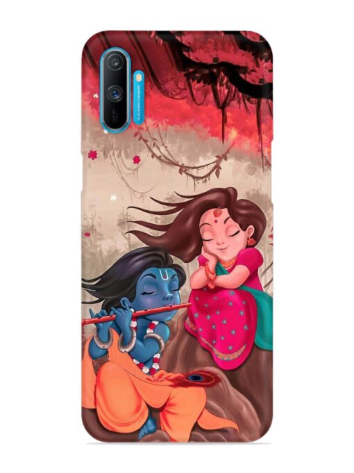 Radhe Krishna Water Art Snap Case for Realme C3 Zapvi