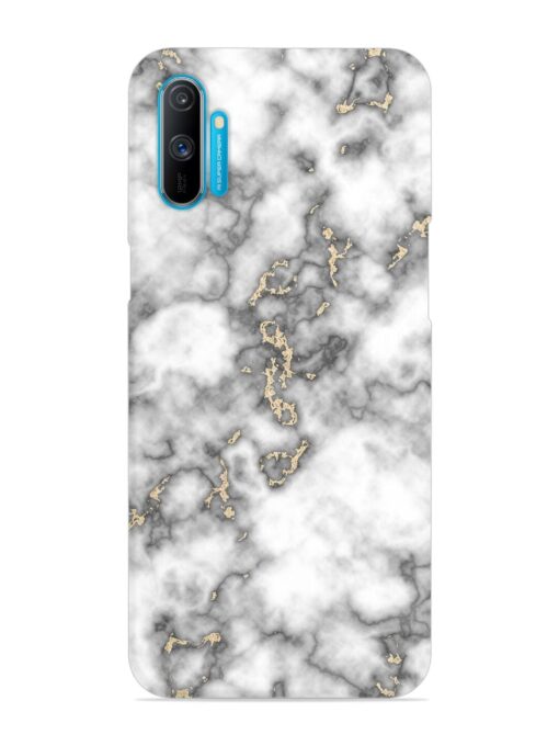 Gray And Gold Marble Snap Case for Realme C3 Zapvi