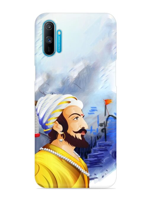 Shivaji Maharaj Color Paint Art Snap Case for Realme C3 Zapvi