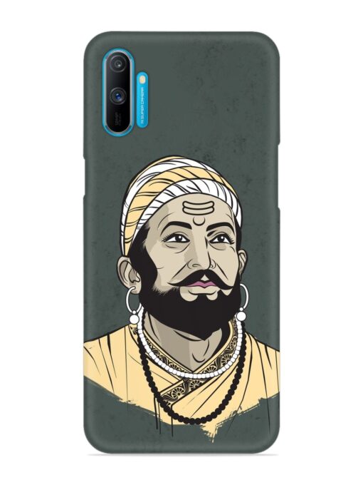 Shivaji Maharaj Vector Art Snap Case for Realme C3 Zapvi