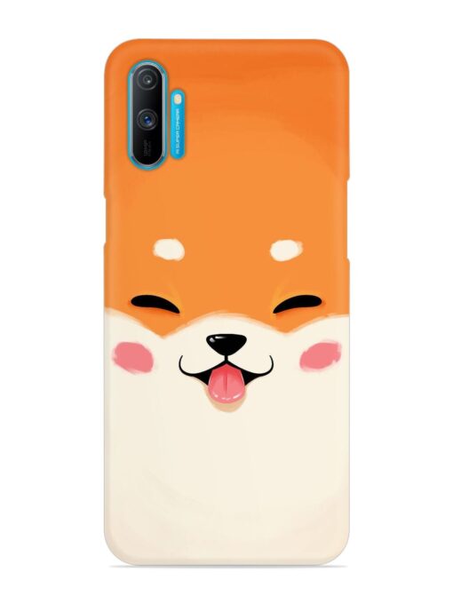 Cute Dog Face Vector Snap Case for Realme C3 Zapvi