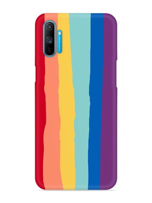 Rainbow Genuine Liquid Snap Case for Realme C3 Zapvi