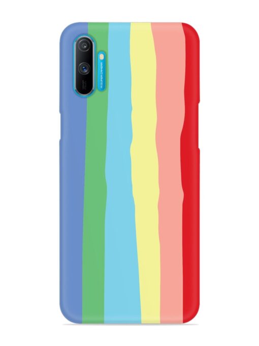 Rainbow Premium Shade Snap Case for Realme C3 Zapvi