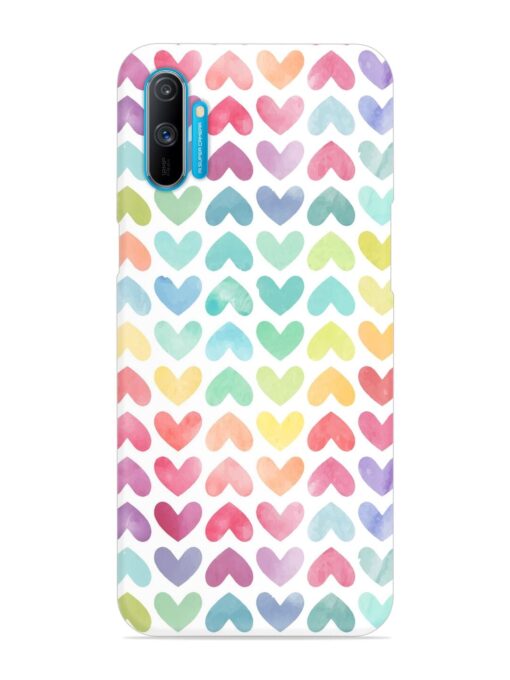 Seamless Colorful Watercolor Snap Case for Realme C3 Zapvi