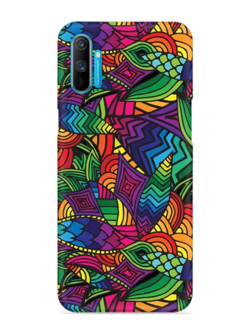 Abstract Multicolor Seamless Snap Case for Realme C3 Zapvi