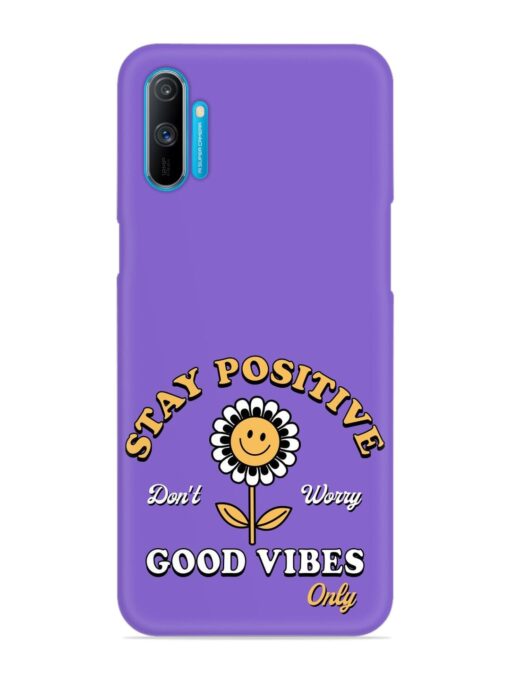 Retro Positive Flower Snap Case for Realme C3 Zapvi