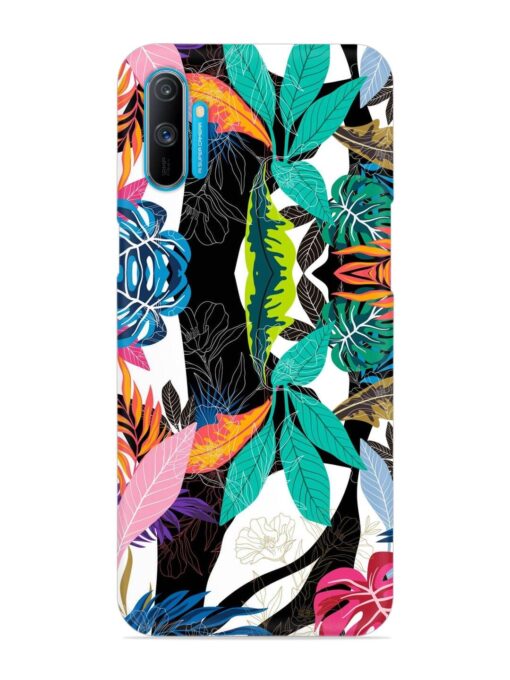 Floral Pattern Bright Snap Case for Realme C3 Zapvi