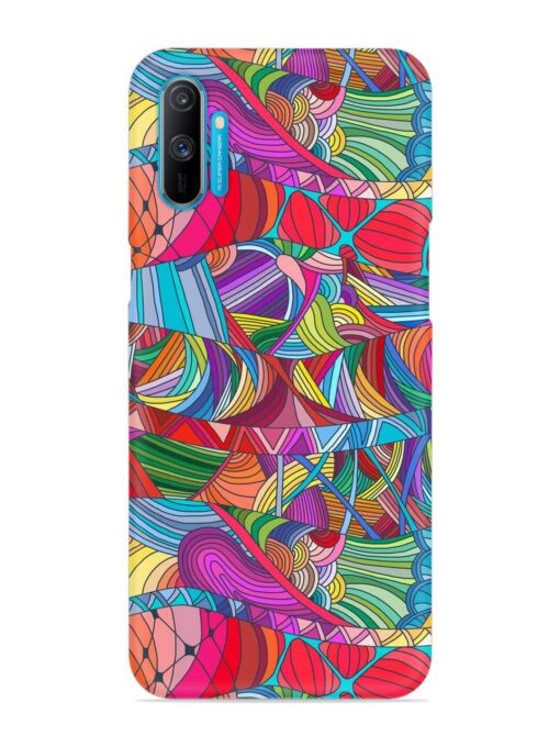 Seamless Patterns Hand Drawn Snap Case for Realme C3 Zapvi